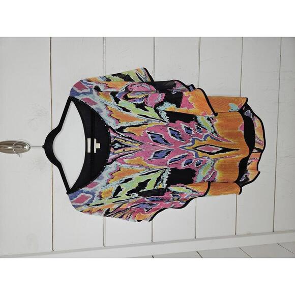 Beige by ECI large multicolored butterfly blouse - Picture 1 of 5